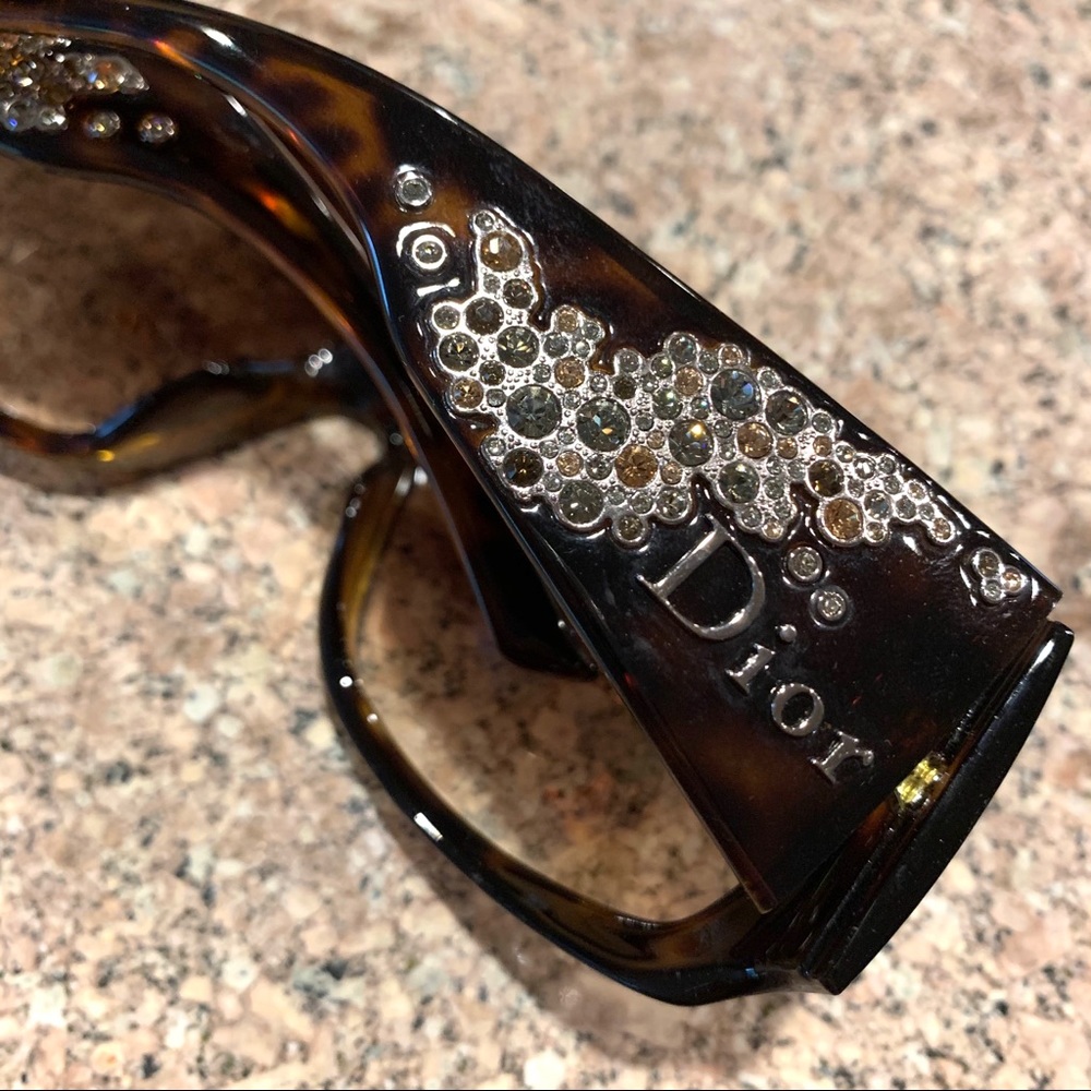 Dior sunglasses with Swarovski crystals